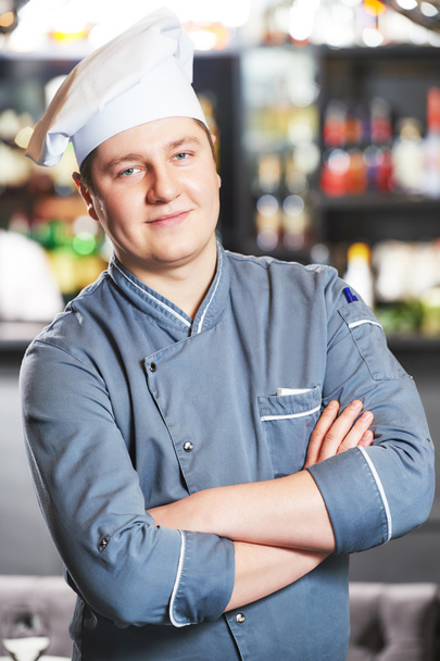 cook chef at restaurant - Фото, зображення