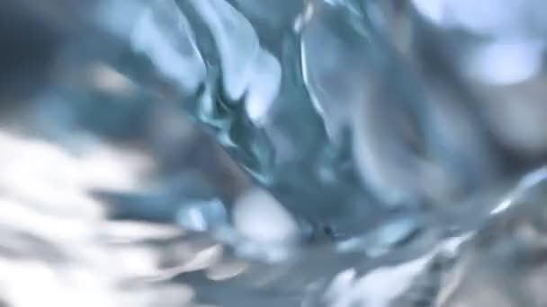 Super Slow Motion Makro Shot of Pouring and Splashing Water z prędkością 1000 fps. Nagrywane szybką kamerą kinową, 4K. - Materiał filmowy, wideo