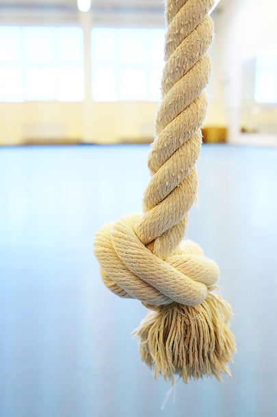 Rope for climbing with knot - Φωτογραφία, εικόνα