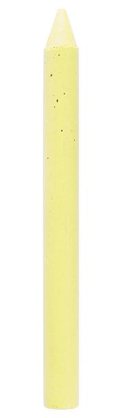 Beyaz arkaplanda izole edilmiş açık sarı boya kalemi - Fotoğraf, Görsel