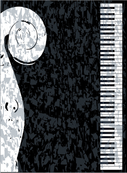 Piano en viool - Vector, afbeelding