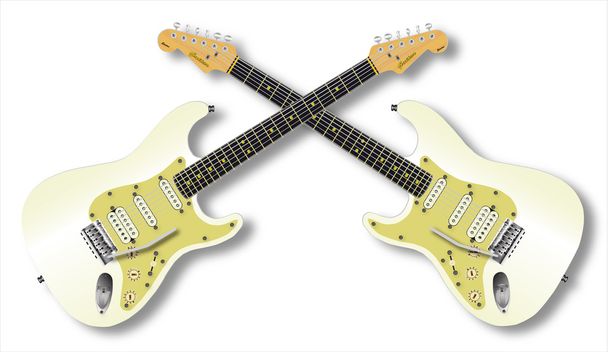 Twin gitaren - Vector, afbeelding