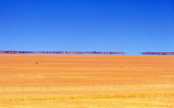 Морська посуха в Зарзізіс Саліна, Південний Туніс - Фото, зображення
