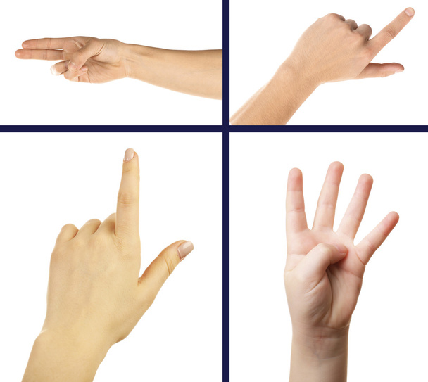 Collage de gestos de mano
 - Foto, imagen