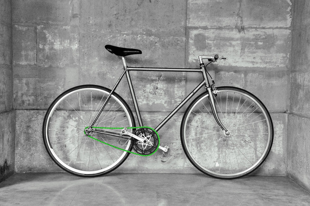 bicicleta de engranaje fijo
 - Foto, imagen