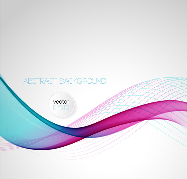 Abstract curved lines background. Template design - Vector, Imagen