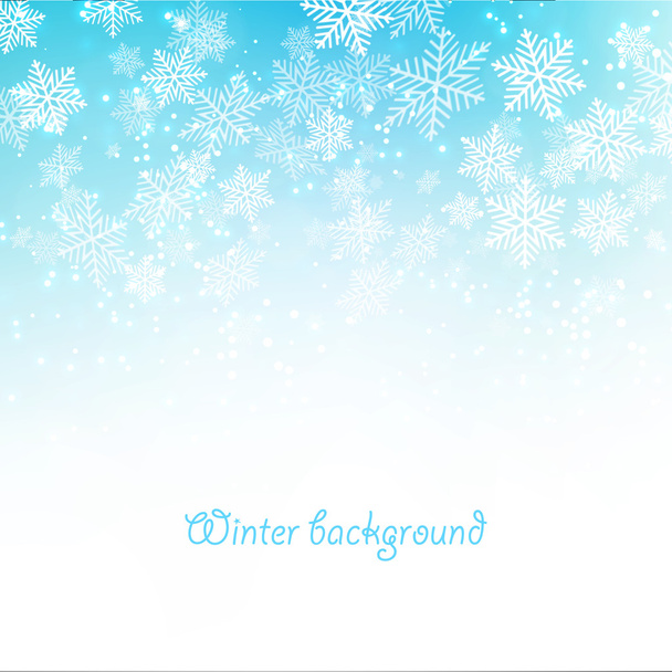 Christmas snowflakes background - Διάνυσμα, εικόνα
