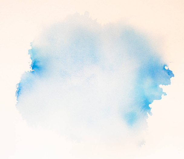 Arte abstracto azul acuarela manchas fondo para plantillas de diseño tarjeta de invitación - Foto, imagen