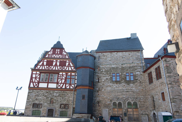 cidade velha histórica em Limburgo com edifícios de meia-madeira - Foto, Imagem