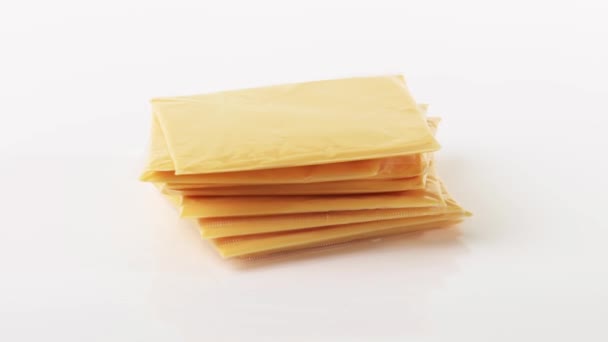 Packed cheese slices - Footage, Video