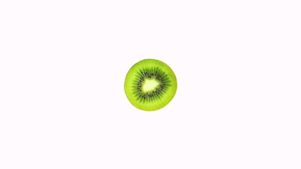 Een segment van kiwi fruit - Video
