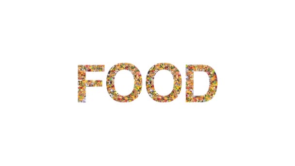 Lebensmittel in verschiedenen Lebensmitteln - Filmmaterial, Video