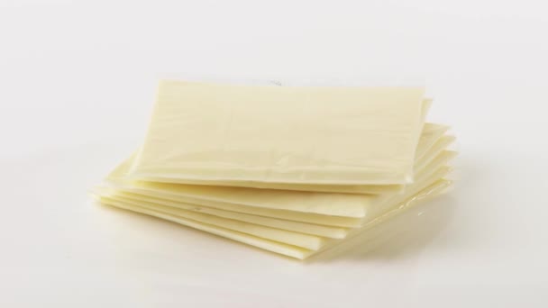 Packed cheese slices - Footage, Video