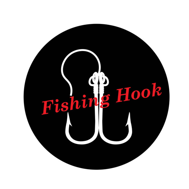 crochet de pêche icône vectoriel illustration conception - Vecteur, image