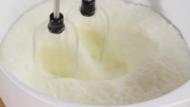 Whipping cream stiffly - Footage, Video