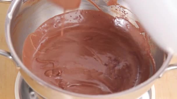 Folding cream into mixture - Footage, Video