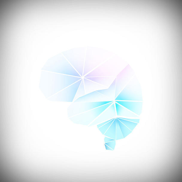 Human brain abstract illustration - Foto, afbeelding