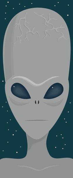 portrait alien - Vecteur, image