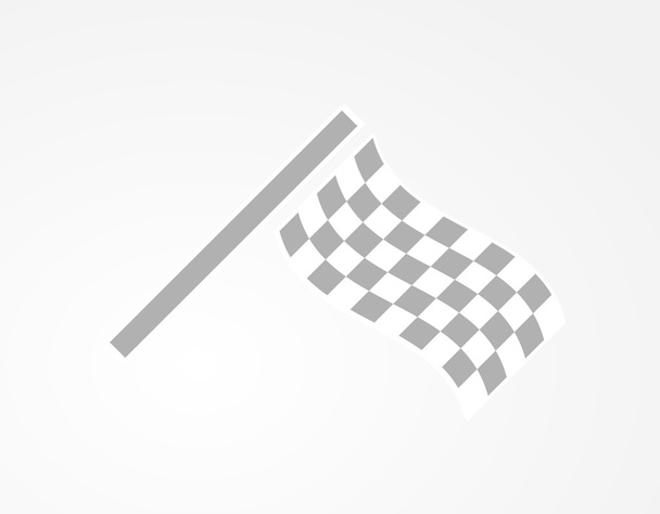 市松模様のレース旗 - ベクター画像
