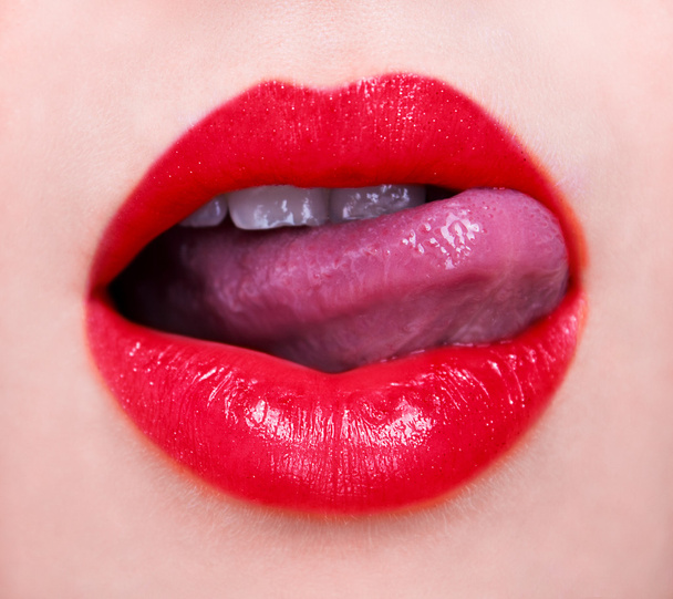 Sexy red lips - Foto, Imagem