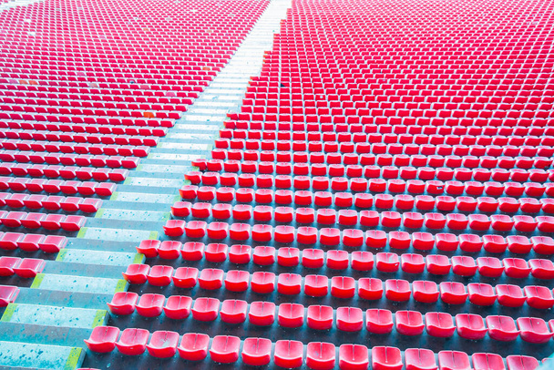 Bright red stadium seats - Photo, Image