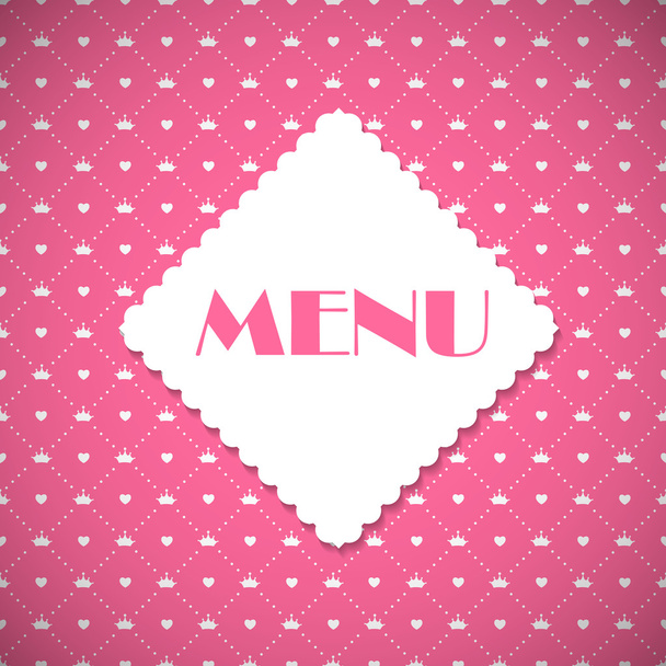 Restaurant Menu Template Vector Illustration - Вектор,изображение