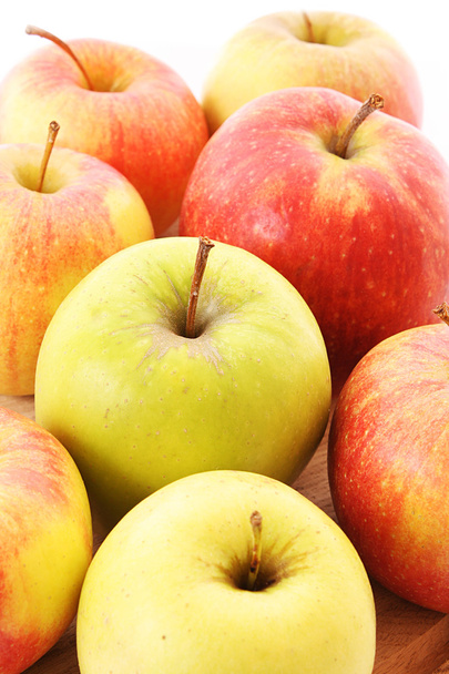 Red and green apple closeup - Foto, Bild