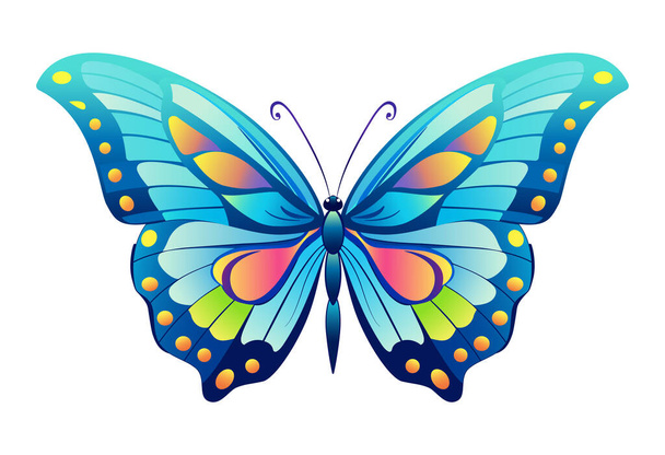butterfly. Hand drawn vector illustration. - Vector, Image