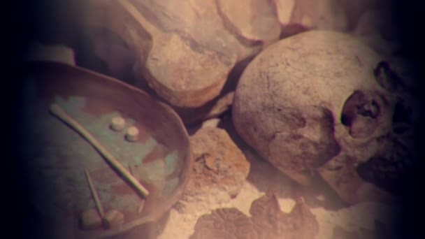 Mummy of mayan warrior - Πλάνα, βίντεο