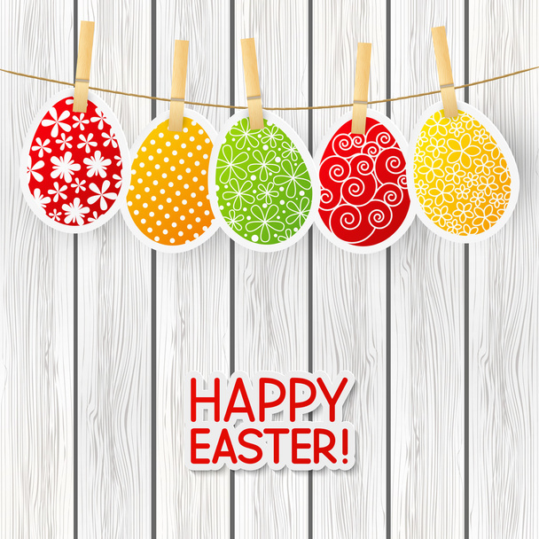 Paper Easter eggs - Vektor, obrázek