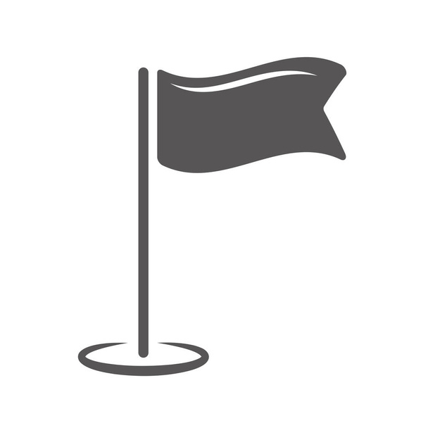 localitation icône pin drapeau illustration vecteur isolé - Vecteur, image