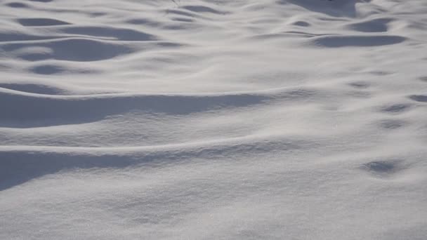 Schneeoberfläche abstrakt - Filmmaterial, Video