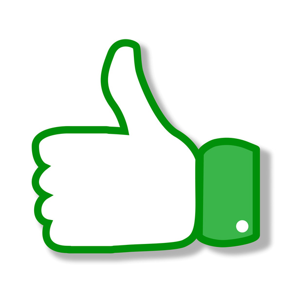 Thumbs up vector illustration of a hand like - Vecteur, image