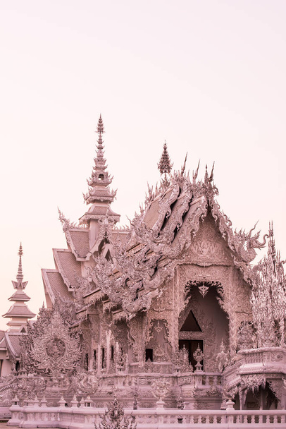 Templo de Rong Khun en la provincia de Chiang Rai, Tailandia. - Foto, Imagen