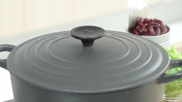 A steaming pot - Footage, Video