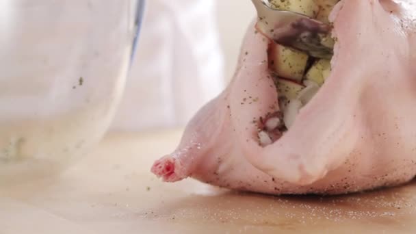 Pato relleno de manzanas
 - Metraje, vídeo