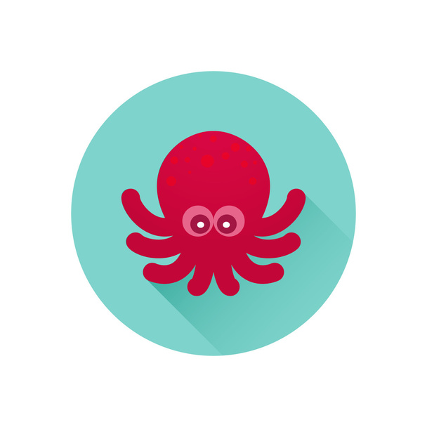 Vector octopus icon - Διάνυσμα, εικόνα