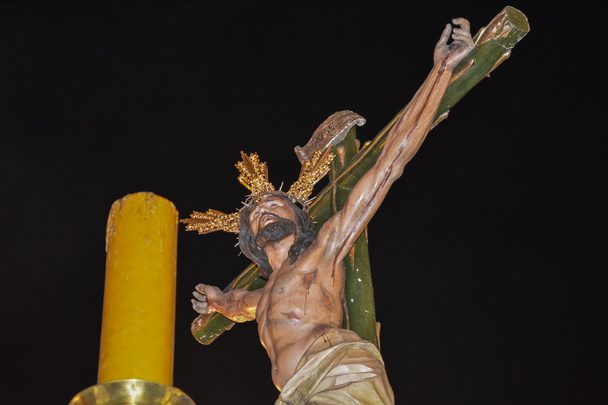 Semaine Sainte en Espagne, procession du "Christ l'expiration, Notre-Dame o
 - Photo, image