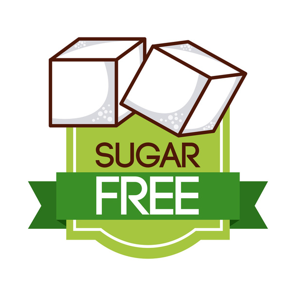 Suikervrij  - Vector, afbeelding