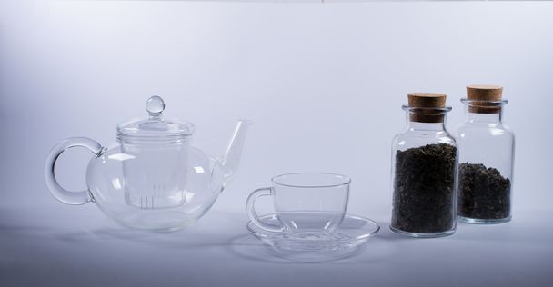 Lege thee set - Foto, afbeelding