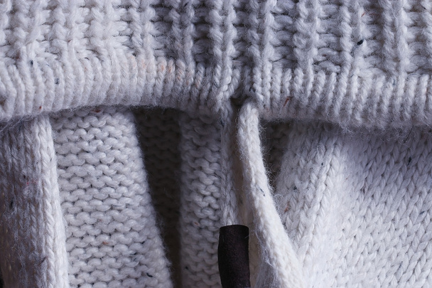 Knitted woolen sweater background - Zdjęcie, obraz