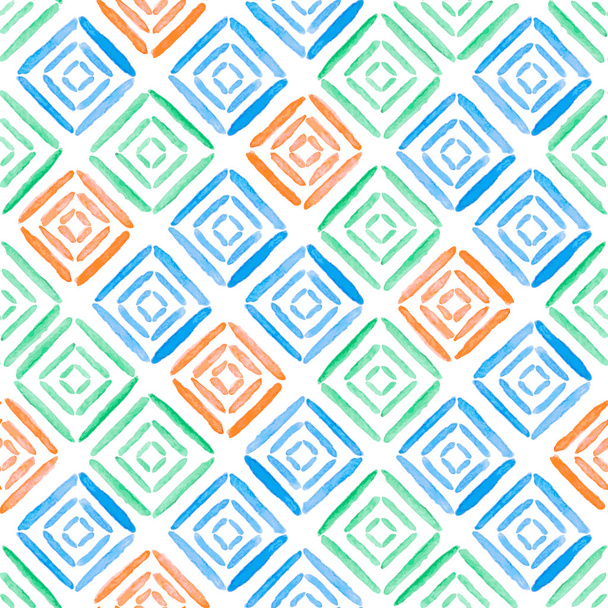 Seamless pattern with watercolor strips - Vector, Image