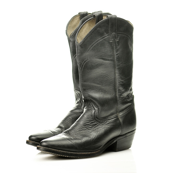 černé kovbojské boty - Fotografie, Obrázek