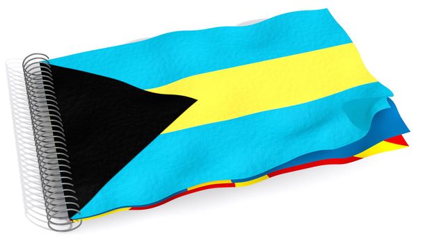 Flag with spiral Bahamas - Fotó, kép