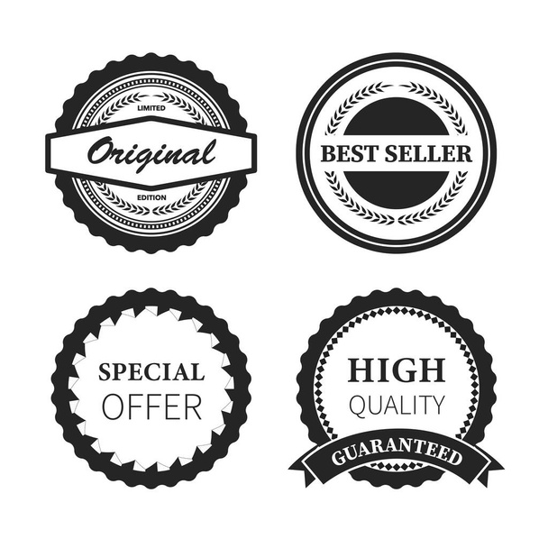 Collection of premium vector badges & packaging labels - Vector, Image
