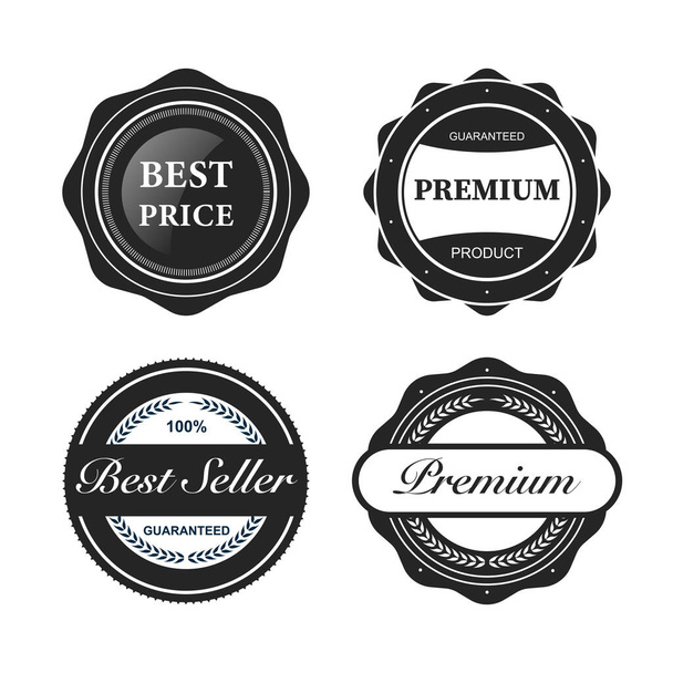 Collection of premium vector badges & packaging labels - Vector, Image