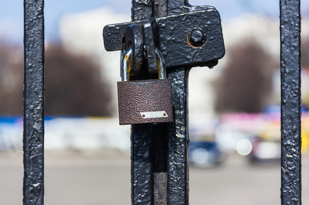 The lock on the fence - Photo, Image