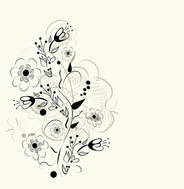 Vector flower background - Vetor, Imagem
