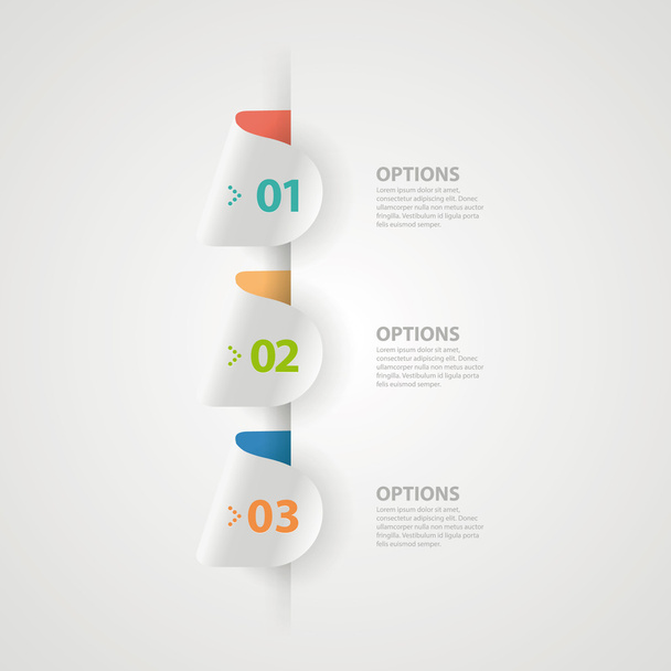 Minimal infographics. Modern infographics options banner. Vector illustration. - Διάνυσμα, εικόνα