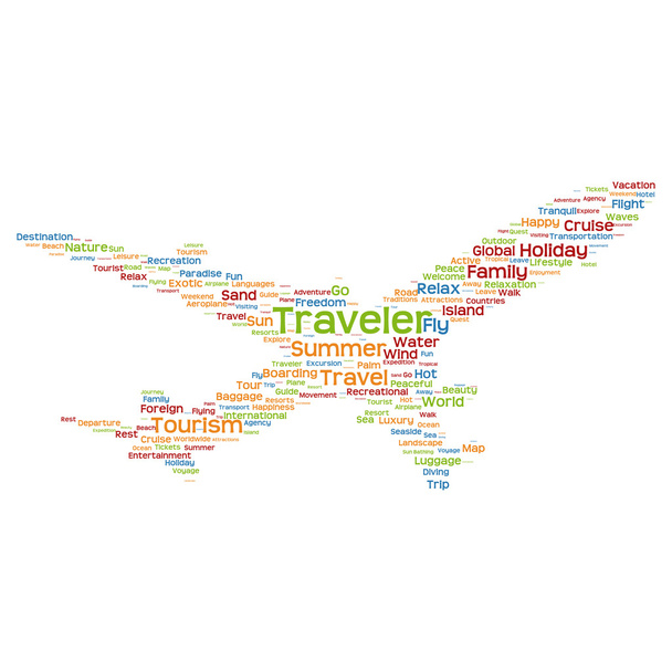 tourism word cloud - Photo, Image